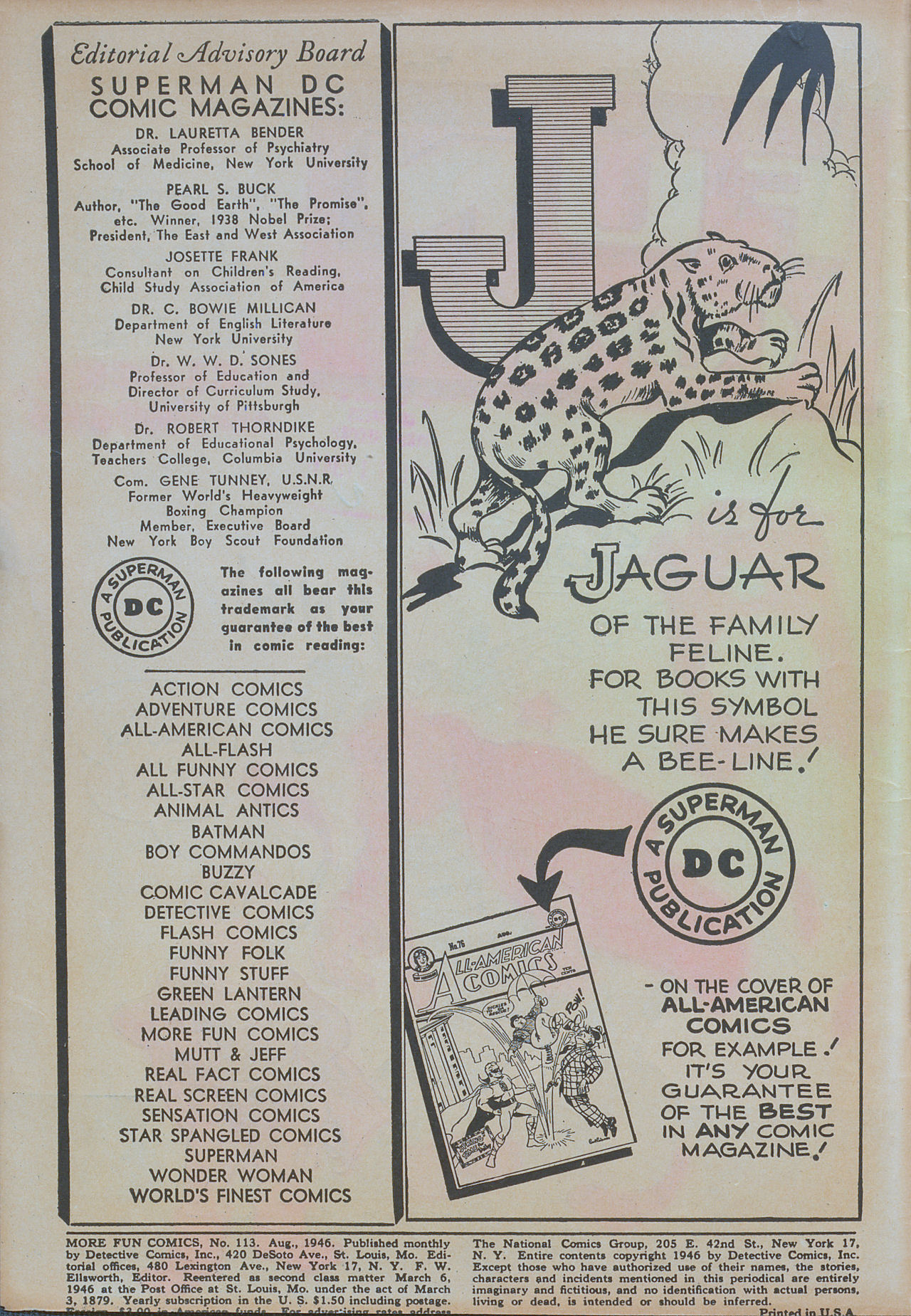 Read online More Fun Comics comic -  Issue #113 - 2