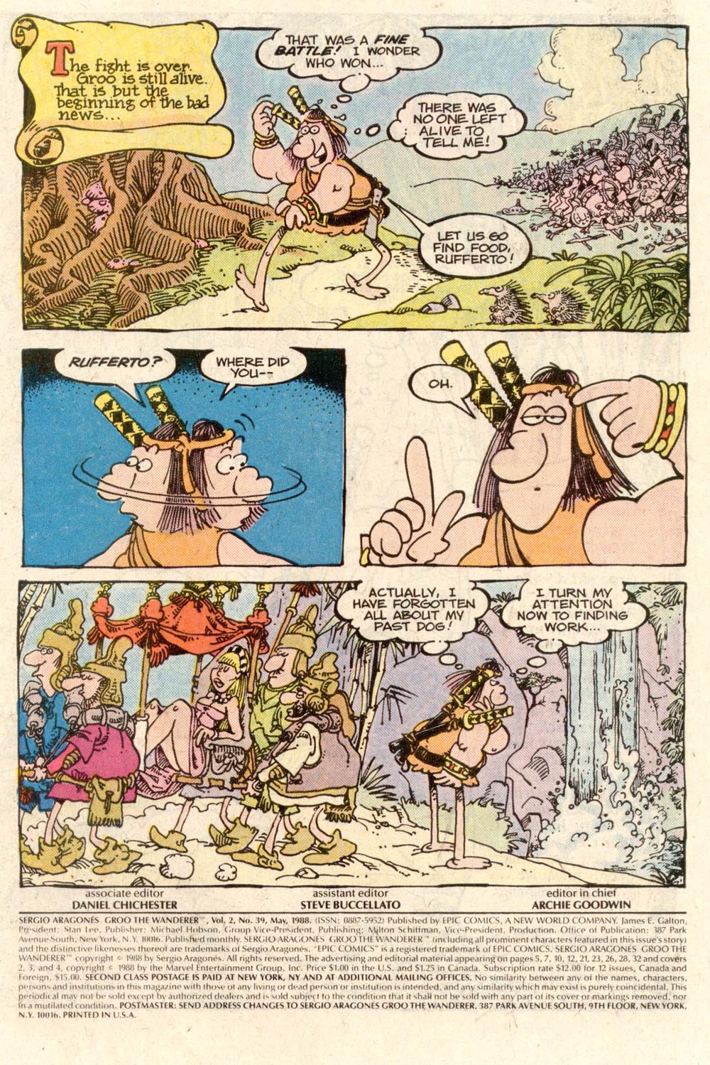 Read online Sergio Aragonés Groo the Wanderer comic -  Issue #39 - 2