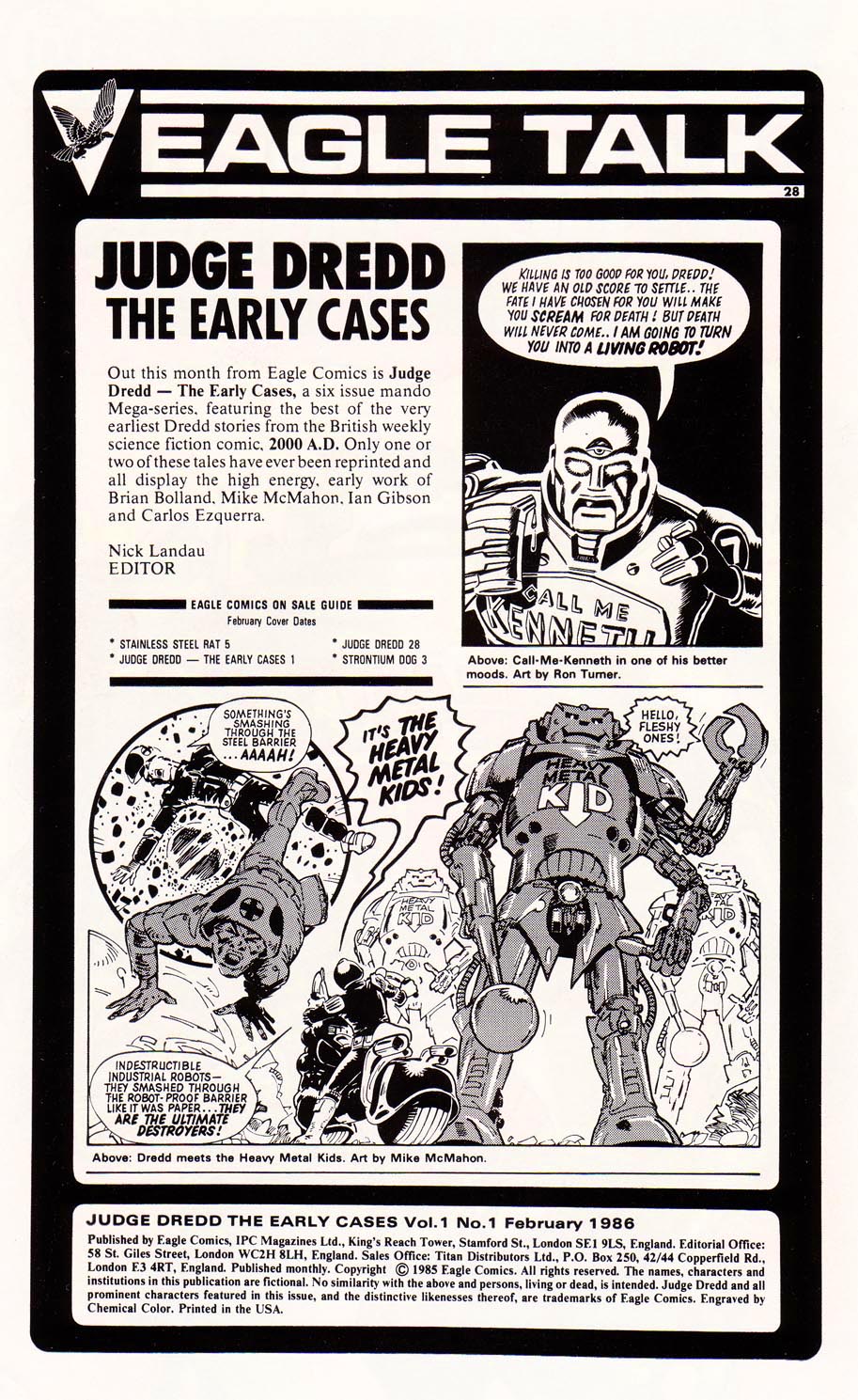 Read online Judge Dredd: The Early Cases comic -  Issue #1 - 2