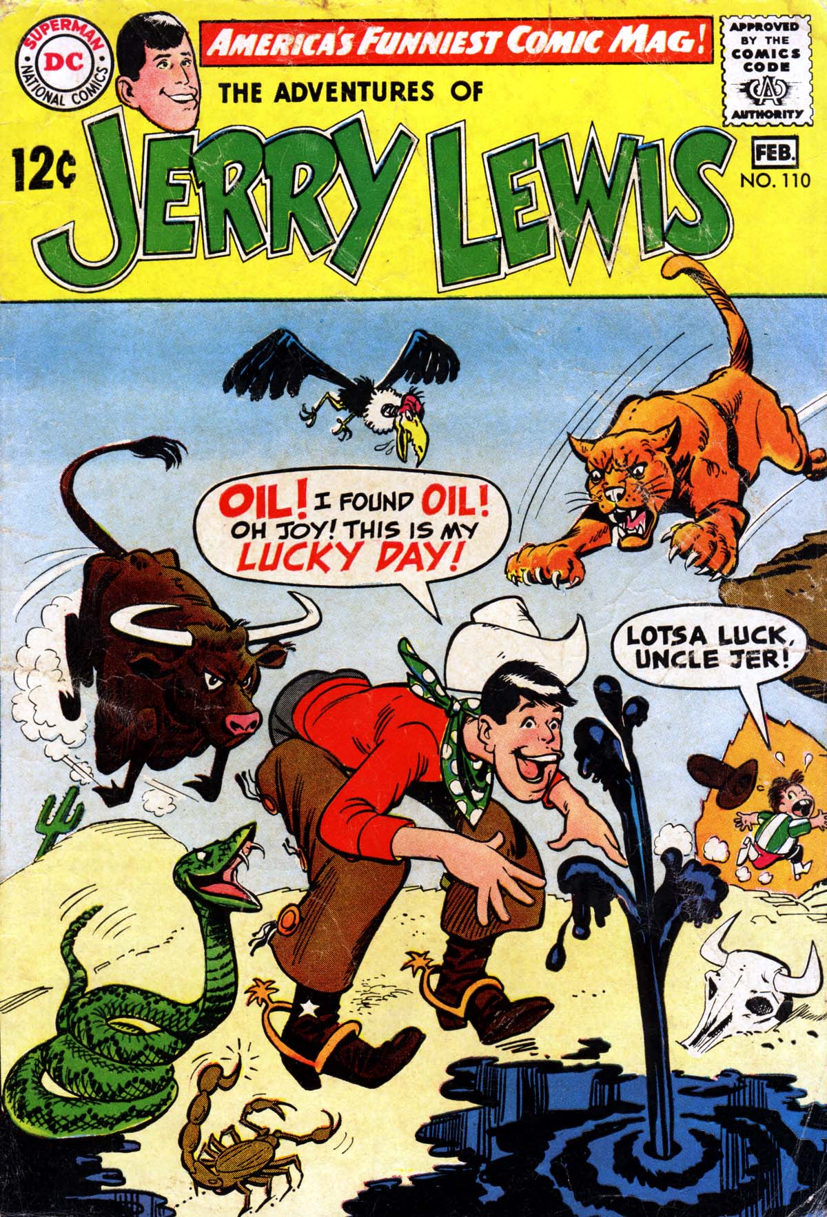 Read online The Adventures of Jerry Lewis comic -  Issue #110 - 1