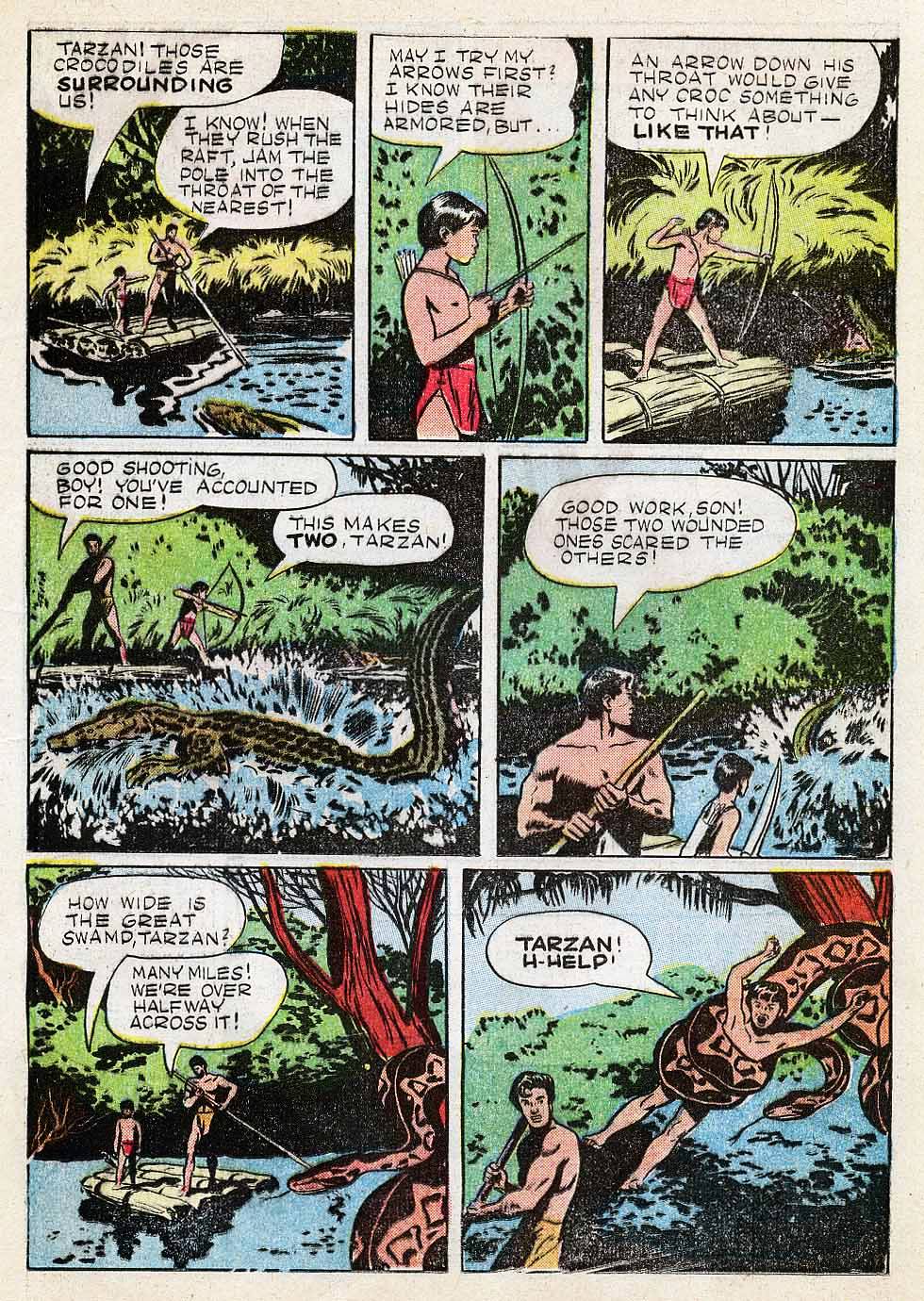 Read online Tarzan (1948) comic -  Issue #6 - 13