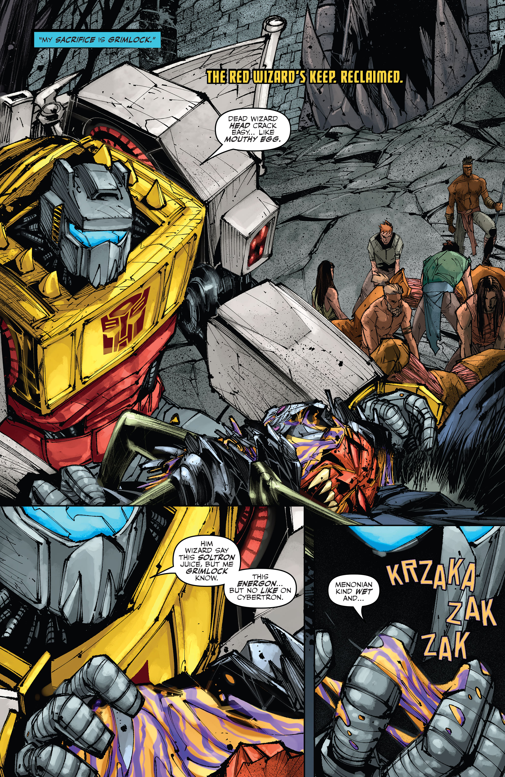 Read online Transformers: King Grimlock comic -  Issue #4 - 4