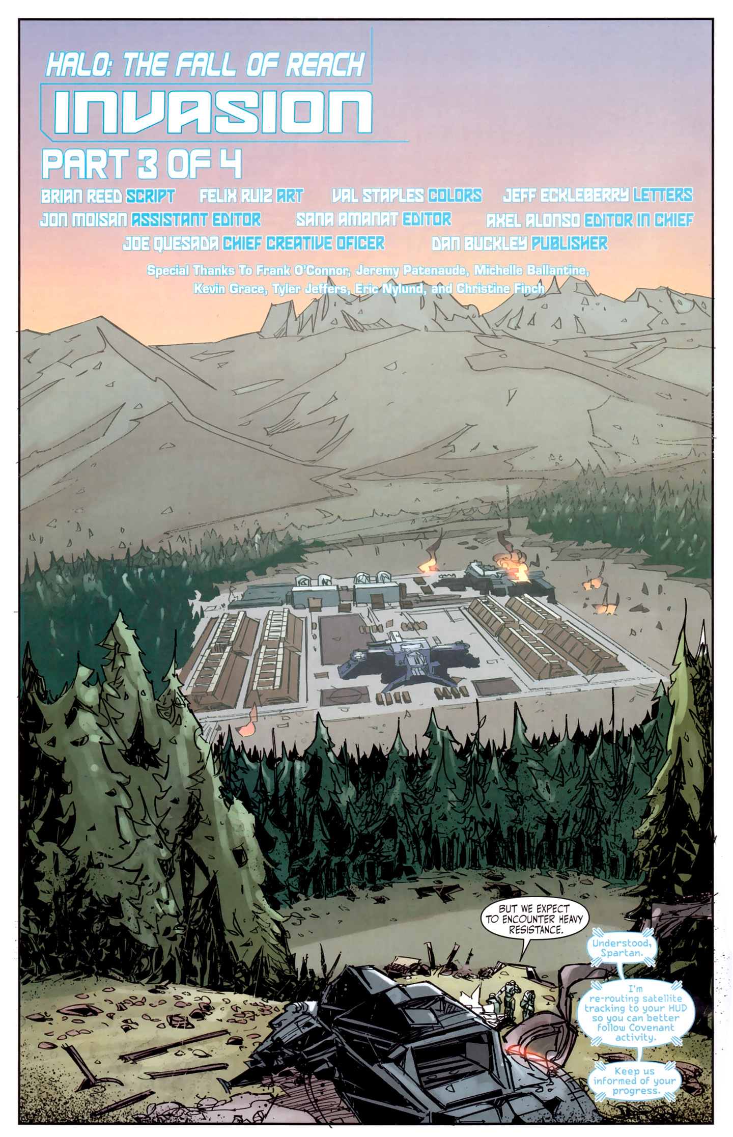Read online Halo: Fall Of Reach - Invasion comic -  Issue #3 - 8