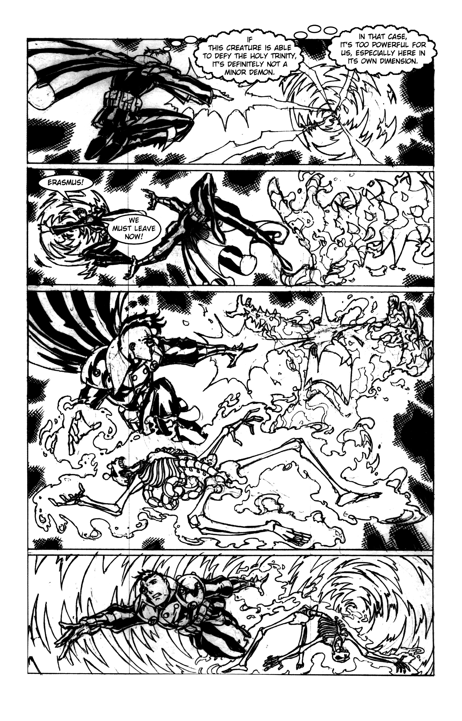 Read online Warrior Nun: Black & White comic -  Issue #21 - 12