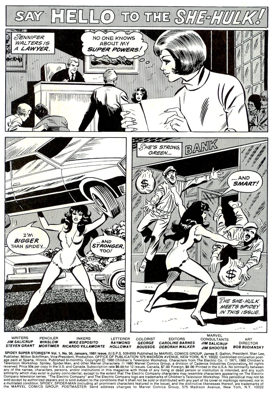 Read online Spidey Super Stories comic -  Issue #50 - 2