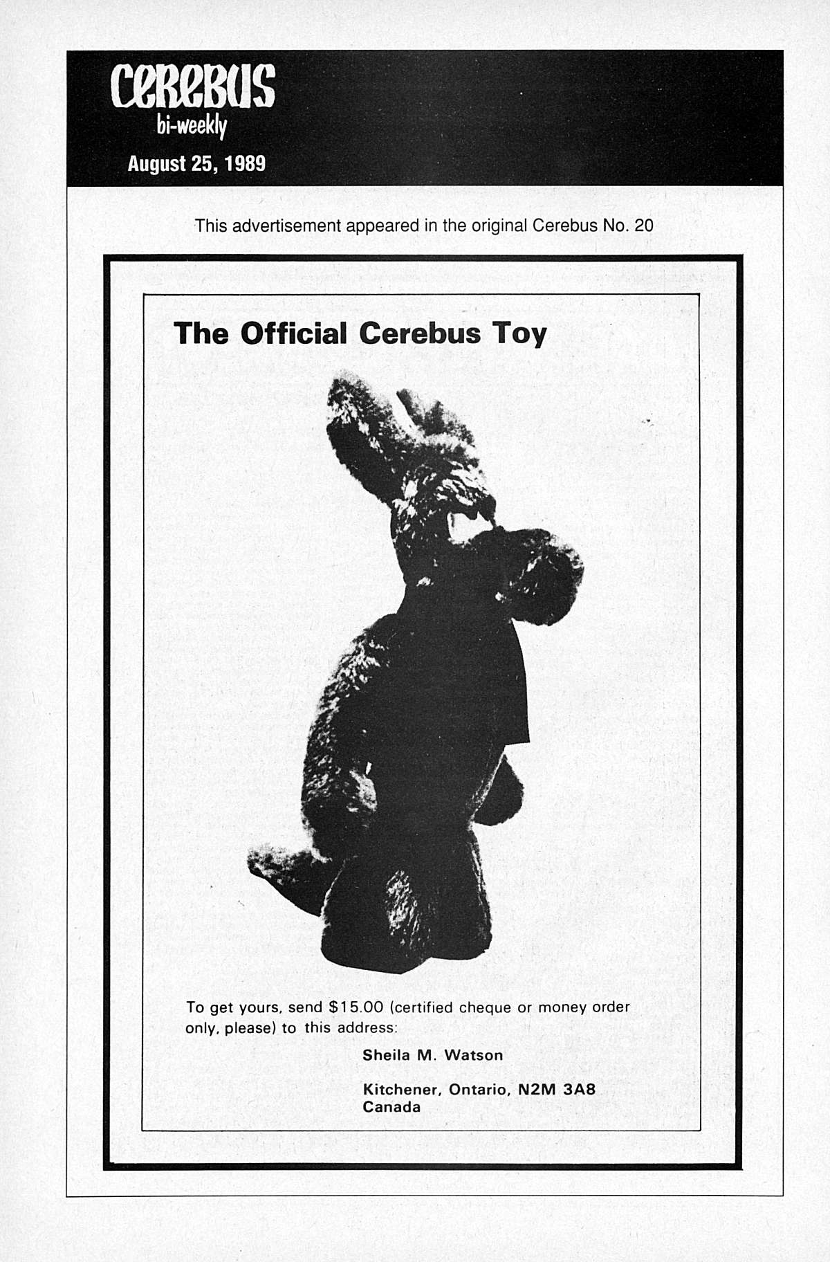 Read online Cerebus comic -  Issue #20 - 28