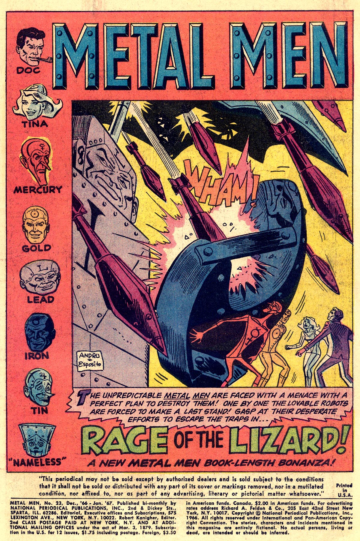 Read online Metal Men (1963) comic -  Issue #23 - 3