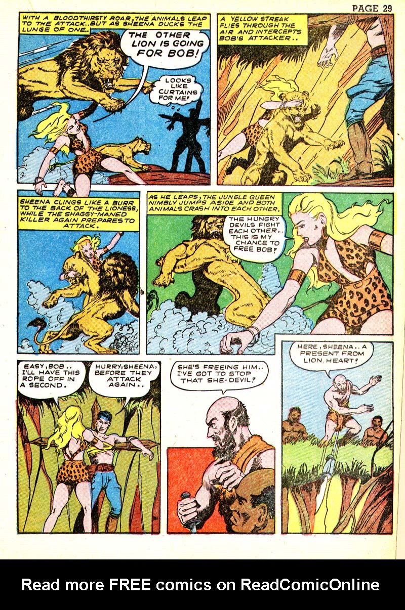 Read online Sheena, Queen of the Jungle (1942) comic -  Issue #3 - 32