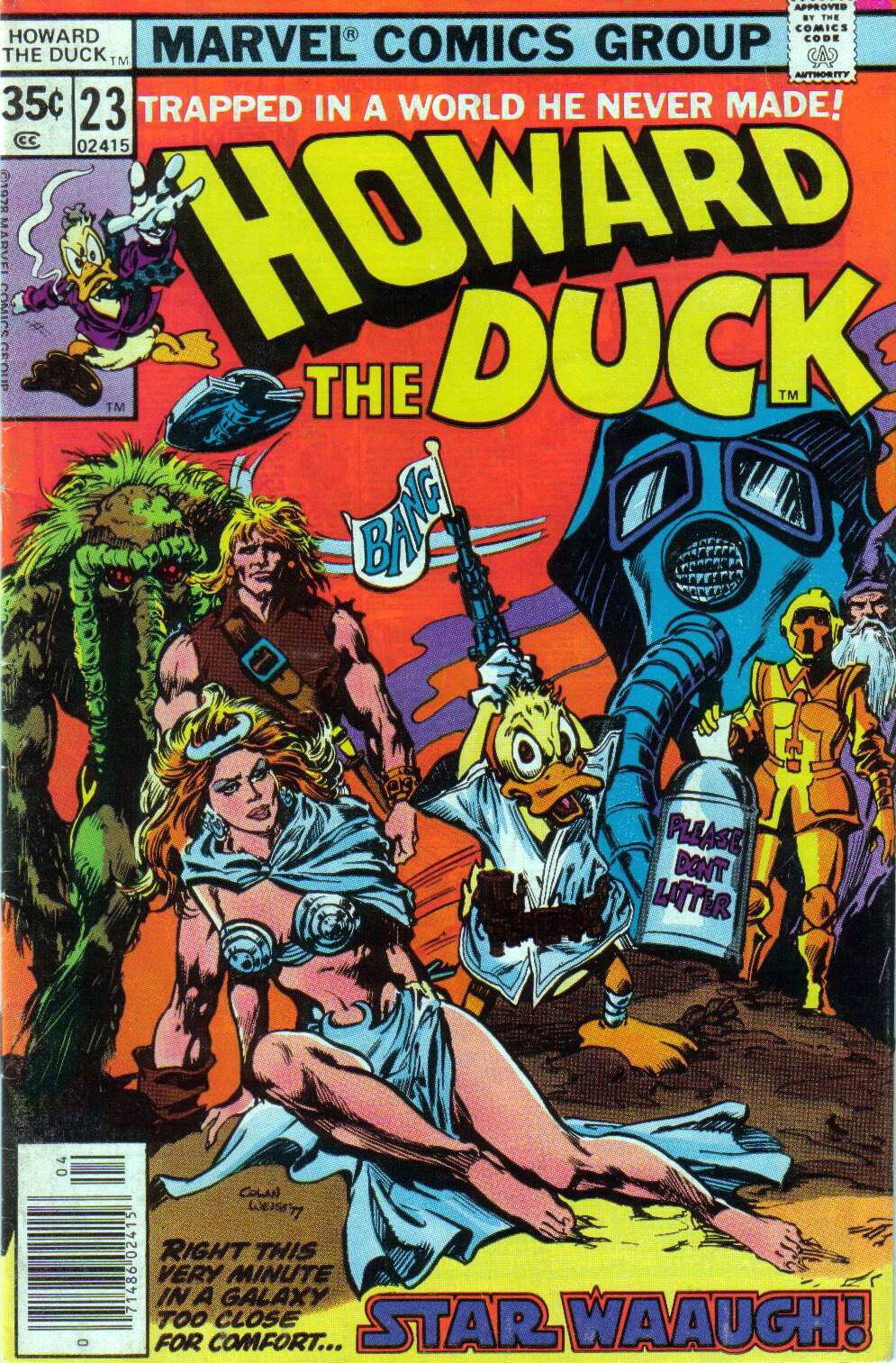 Read online Howard the Duck (1976) comic -  Issue #23 - 1