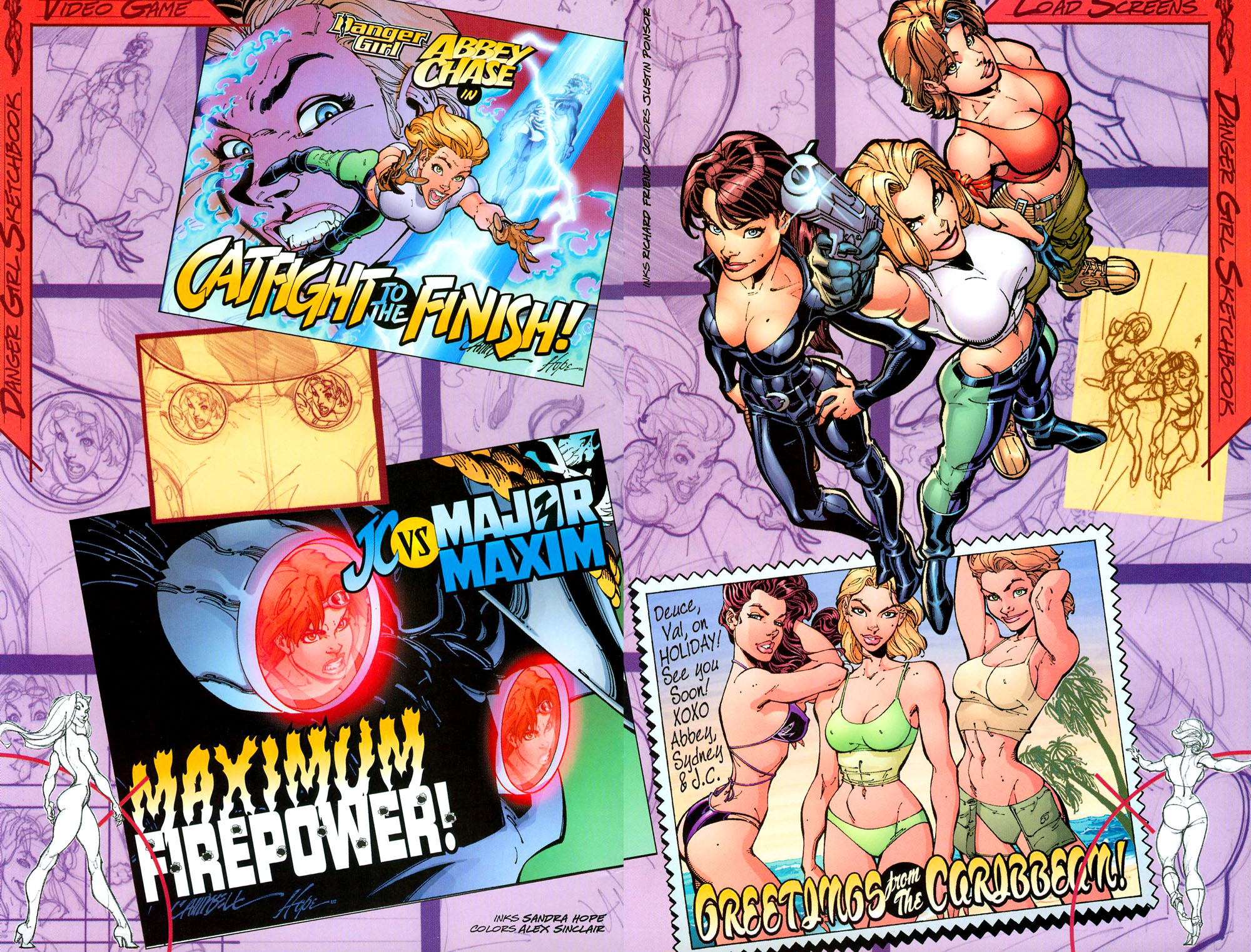 Read online J. Scott Campbell's Danger Girl Sketchbook comic -  Issue # Full - 30
