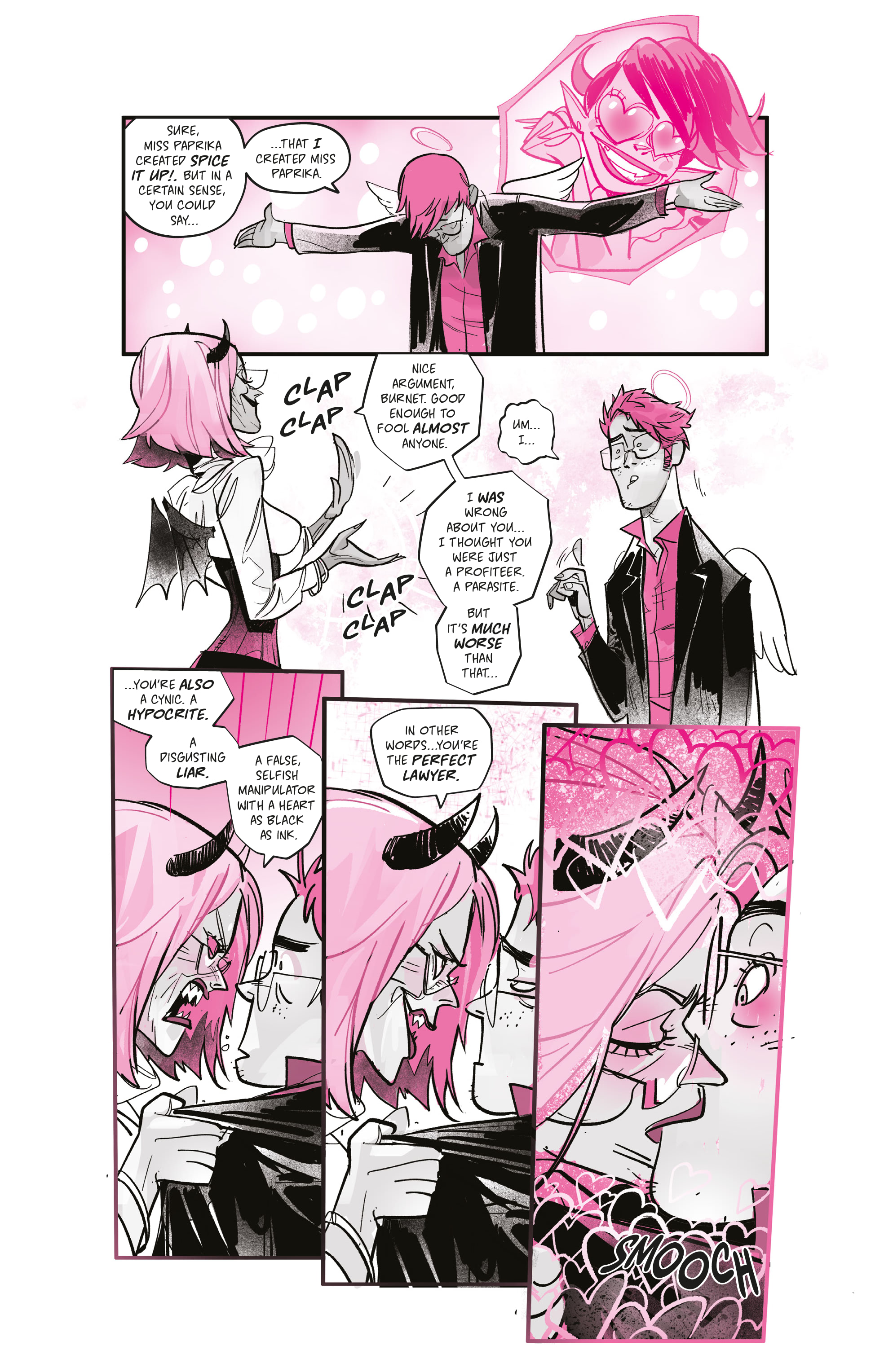 Read online Mirka Andolfo's Sweet Paprika: Black White & Pink (One-Shot) comic -  Issue # Full - 50