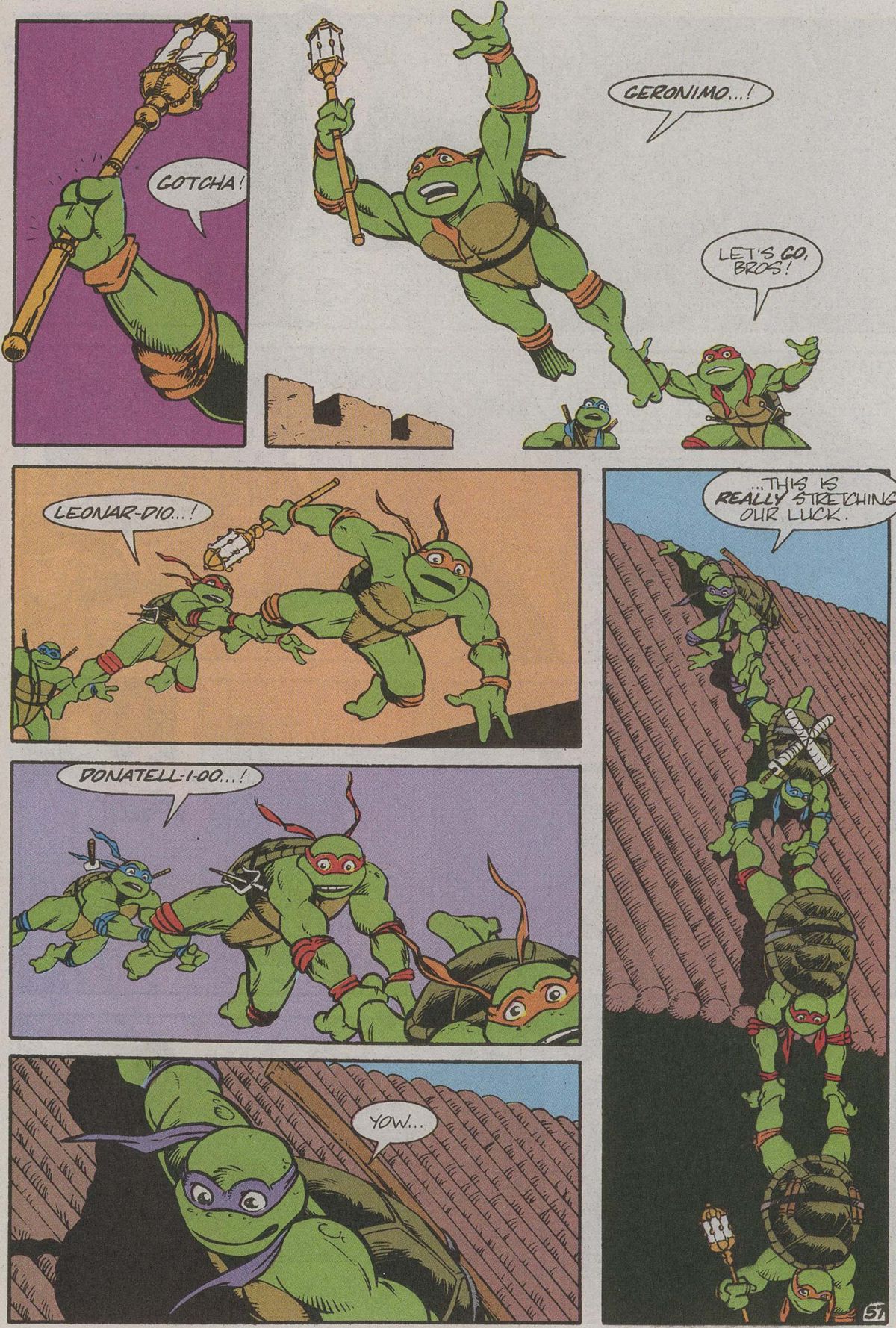 Read online Teenage Mutant Ninja Turtles III The Movie: The Turtles Are Back...In Time! comic -  Issue # Full - 58
