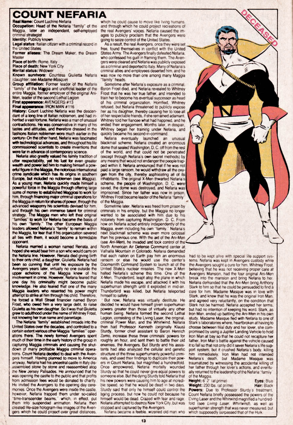 The Official Handbook of the Marvel Universe issue 13 - Page 14