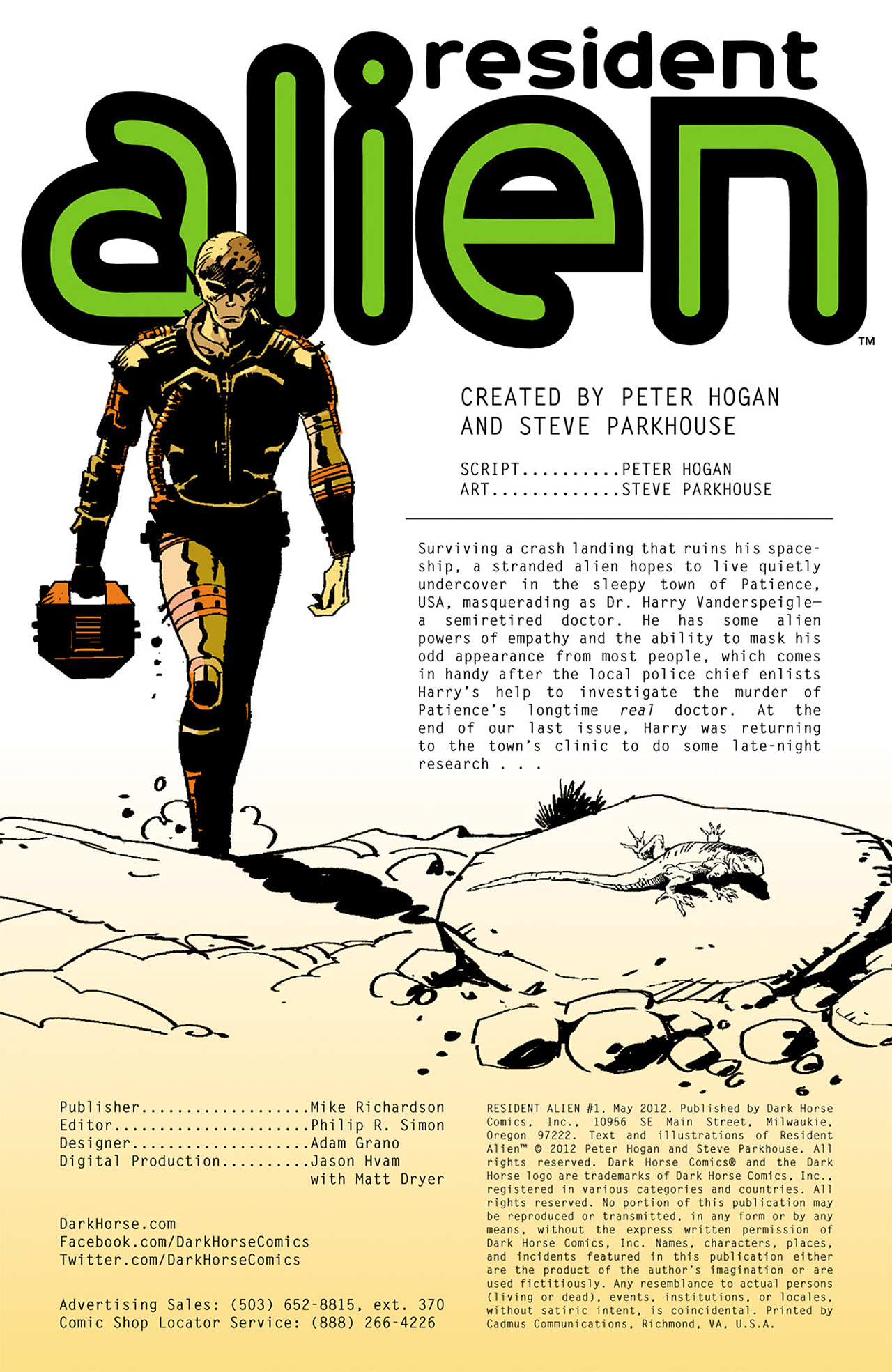 Read online Resident Alien comic -  Issue #1 - 2