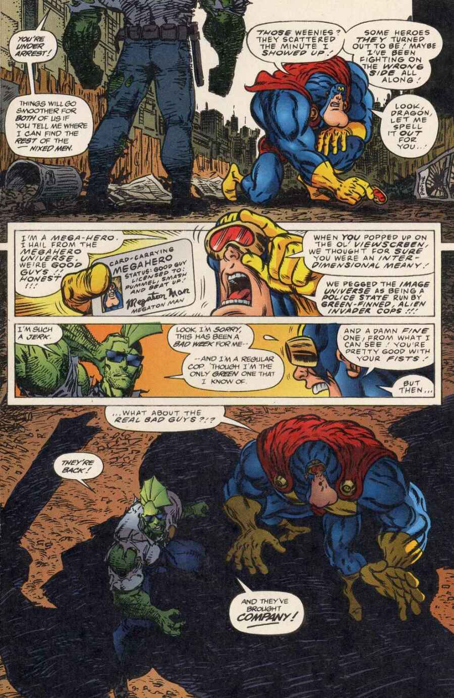 Read online Savage Dragon vs. Savage Megaton Man comic -  Issue # Full - 21