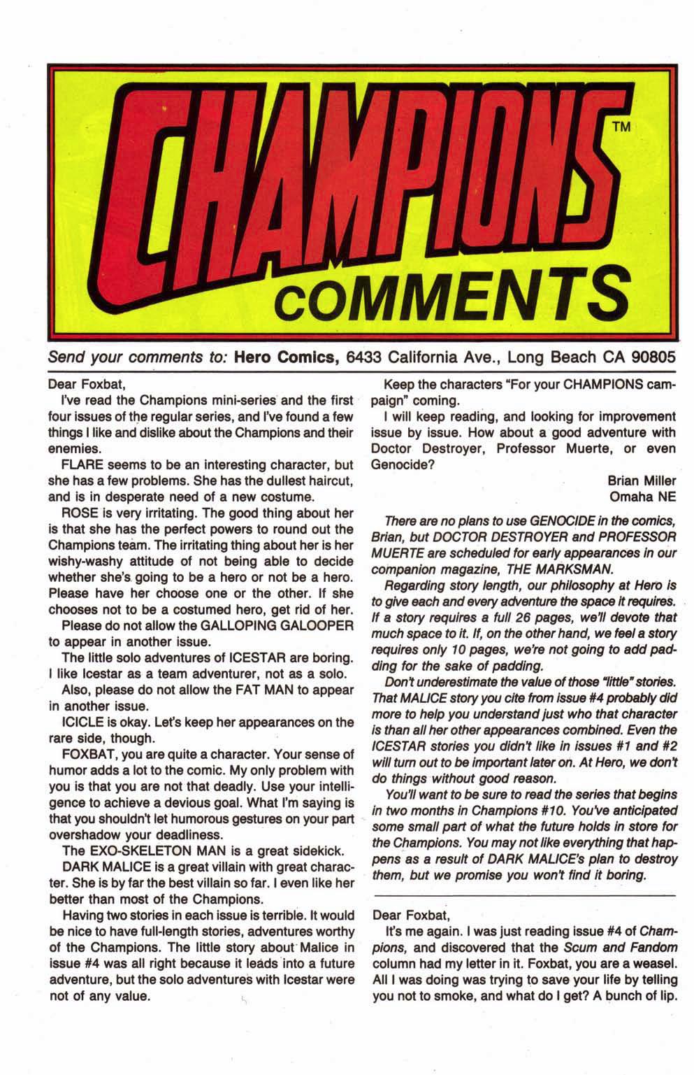 Read online Champions (1987) comic -  Issue #8 - 16