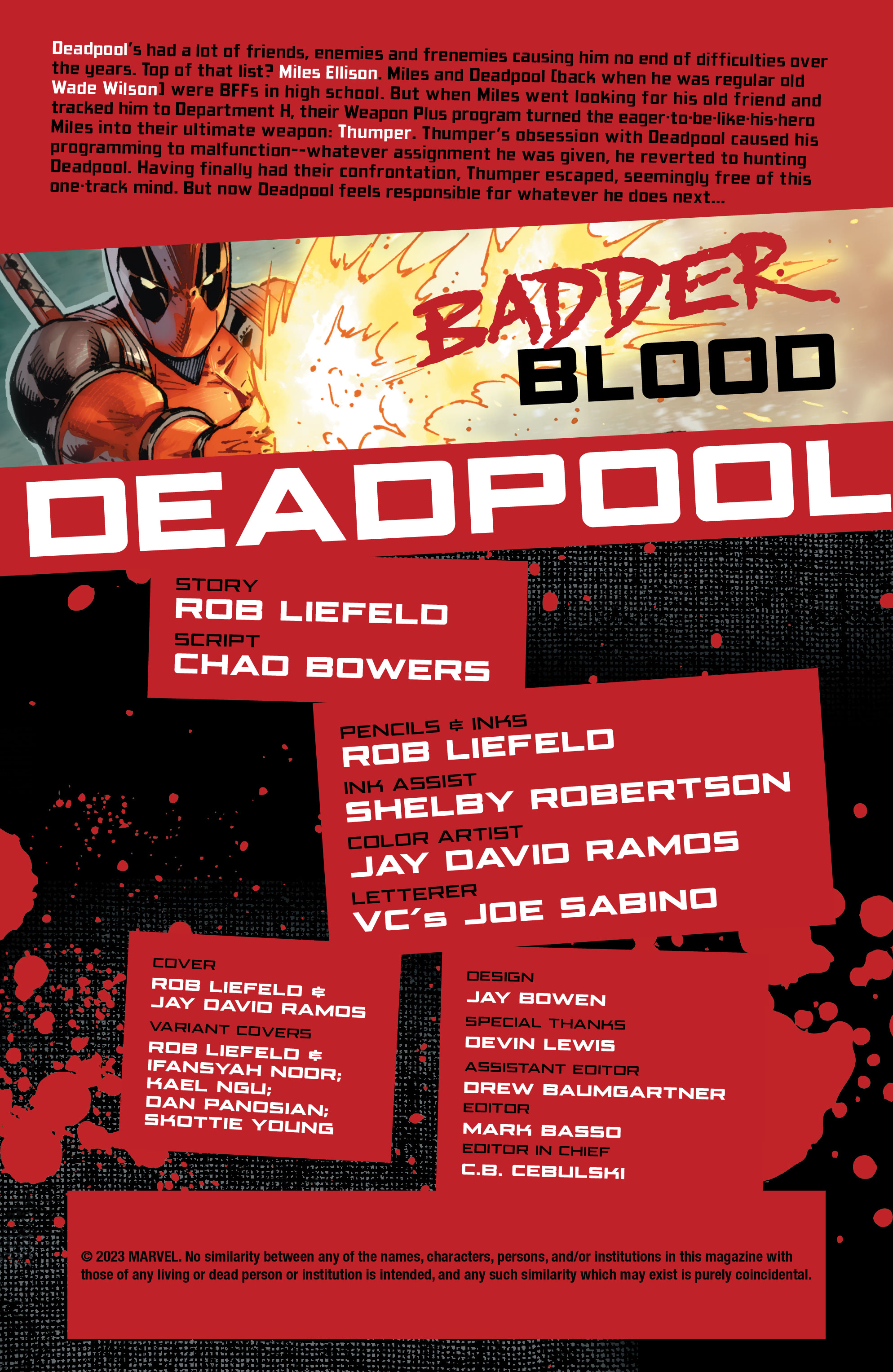 Read online Deadpool: Badder Blood comic -  Issue #1 - 2