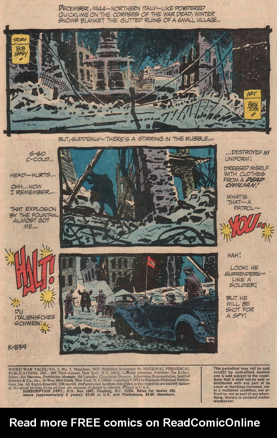 Read online Weird War Tales (1971) comic -  Issue #5 - 3