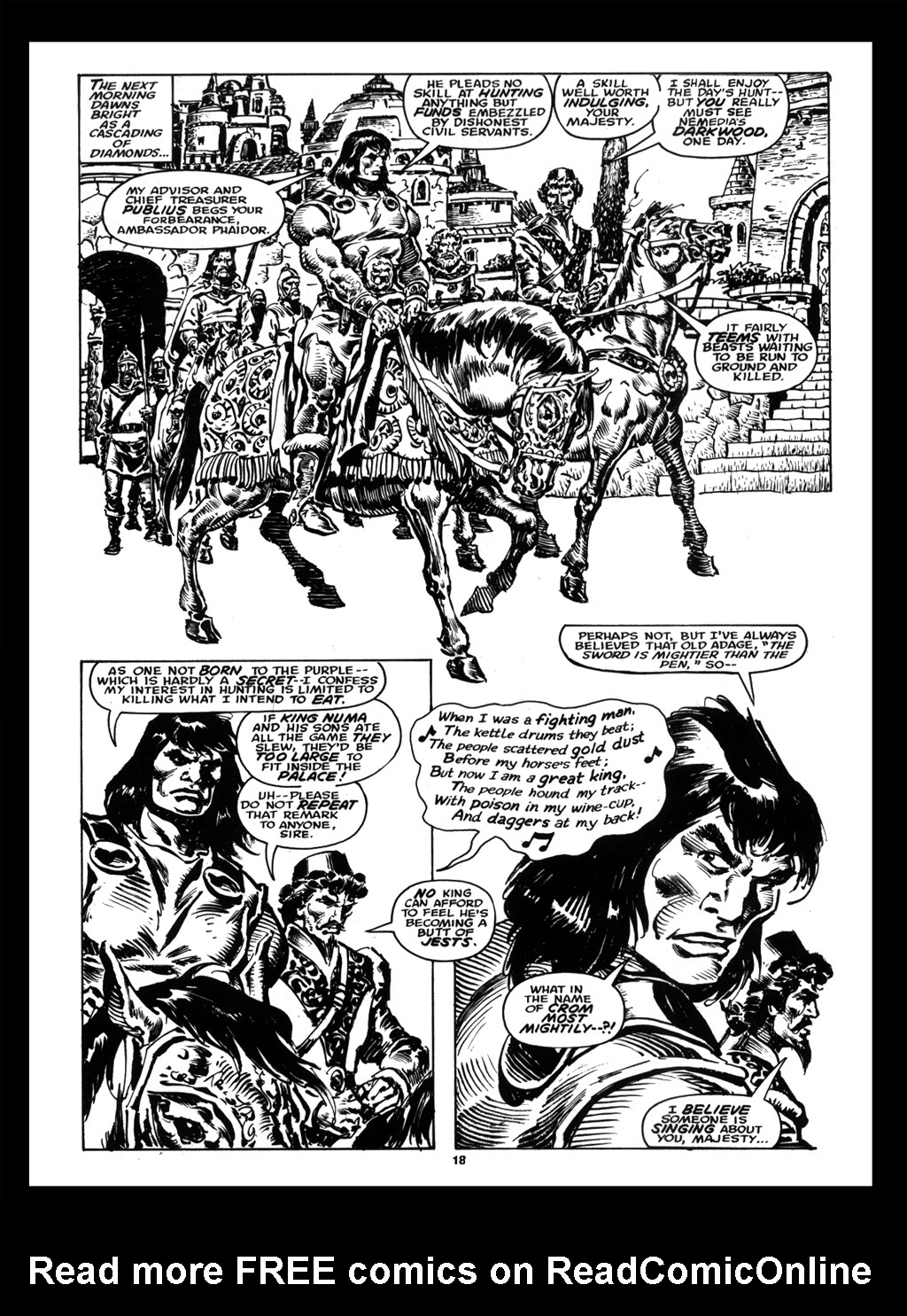 Read online The Savage Sword Of Conan comic -  Issue #214 - 19
