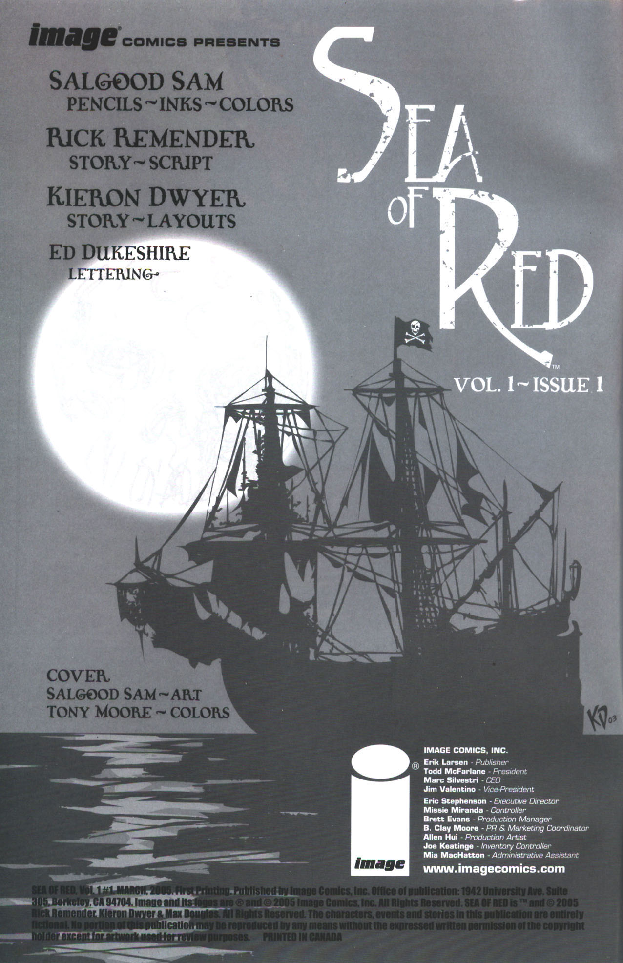 Read online Sea of Red comic -  Issue #1 - 2