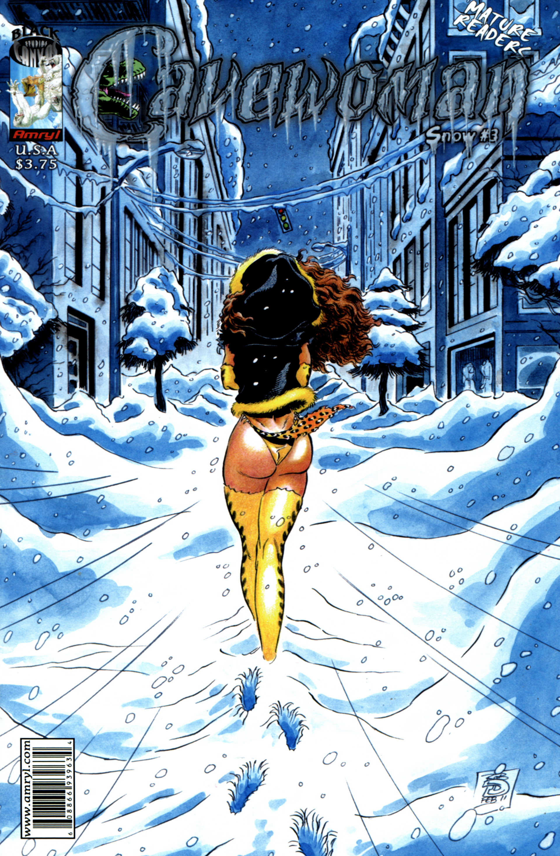Read online Cavewoman: Snow comic -  Issue #3 - 1