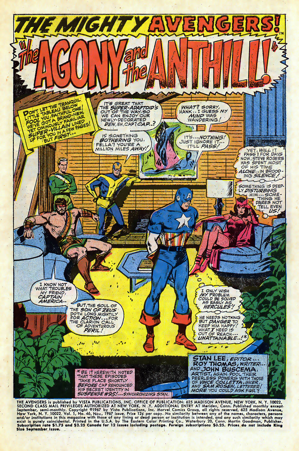 Read online The Avengers (1963) comic -  Issue #46 - 2