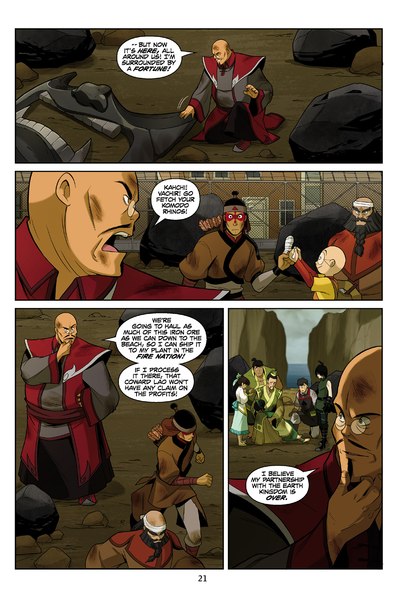 Read online Nickelodeon Avatar: The Last Airbender - The Rift comic -  Issue # Part 3 - 22