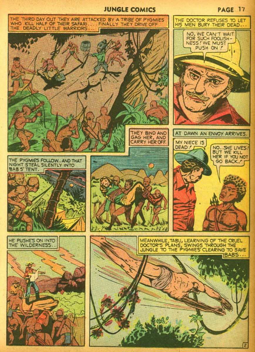 Read online Jungle Comics comic -  Issue #17 - 19