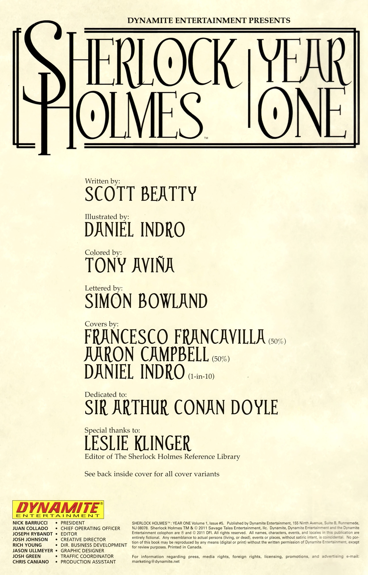 Read online Sherlock Holmes: Year One comic -  Issue #5 - 3
