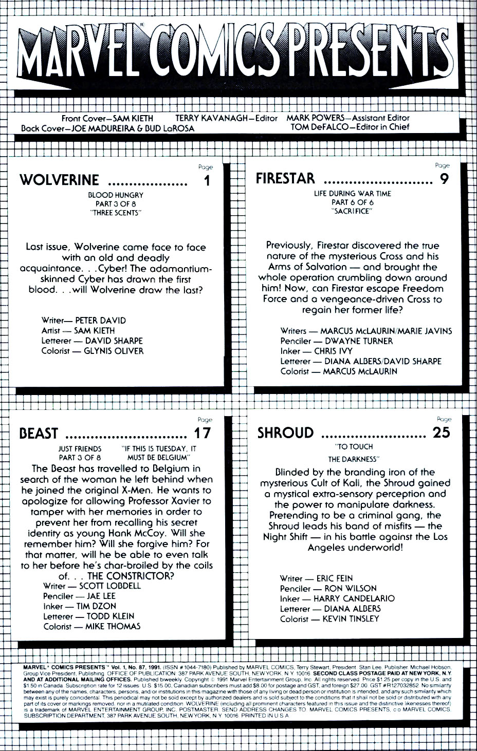 Read online Marvel Comics Presents (1988) comic -  Issue #87 - 2