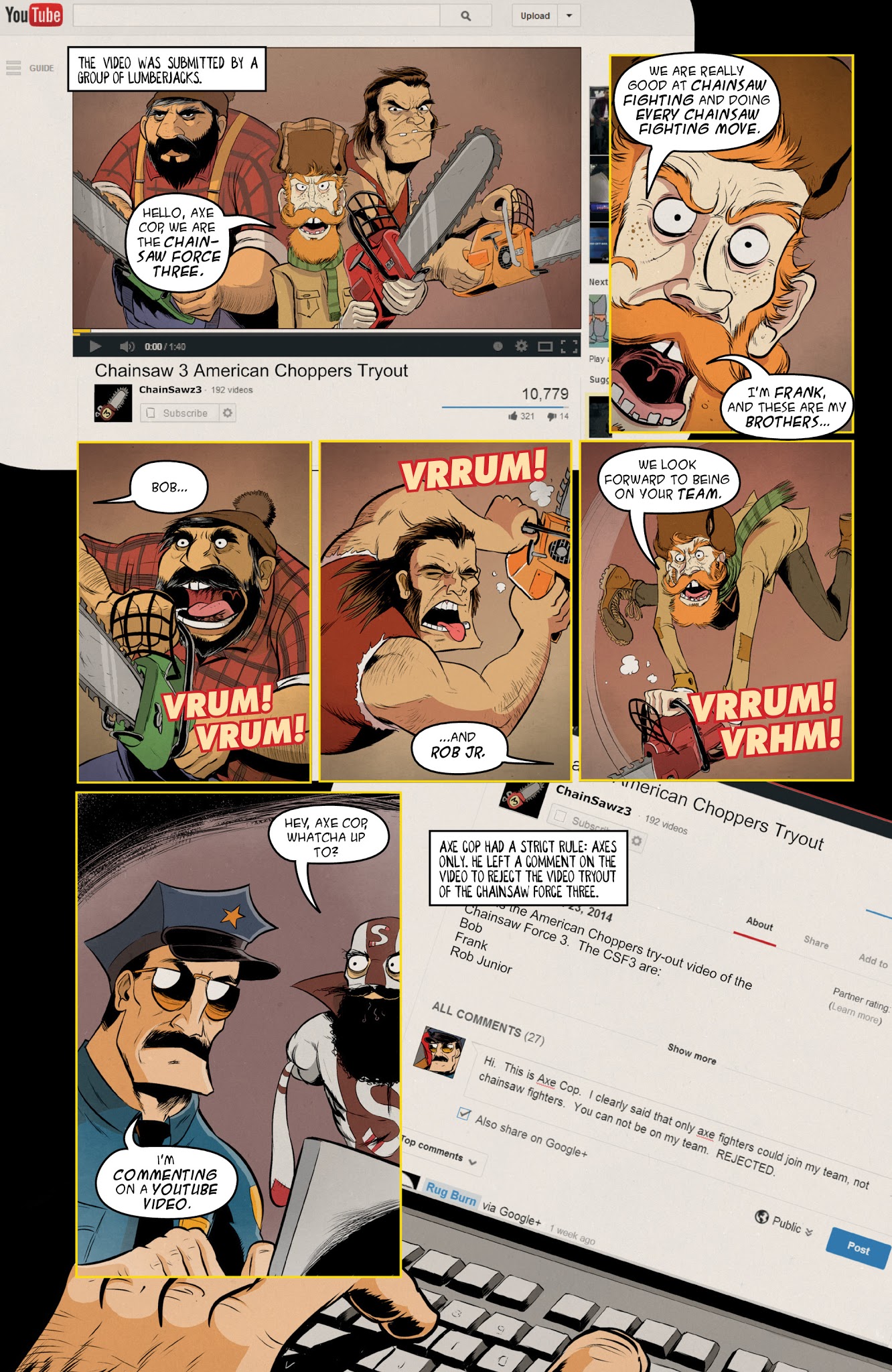 Read online Axe Cop comic -  Issue # TPB 6 - 26