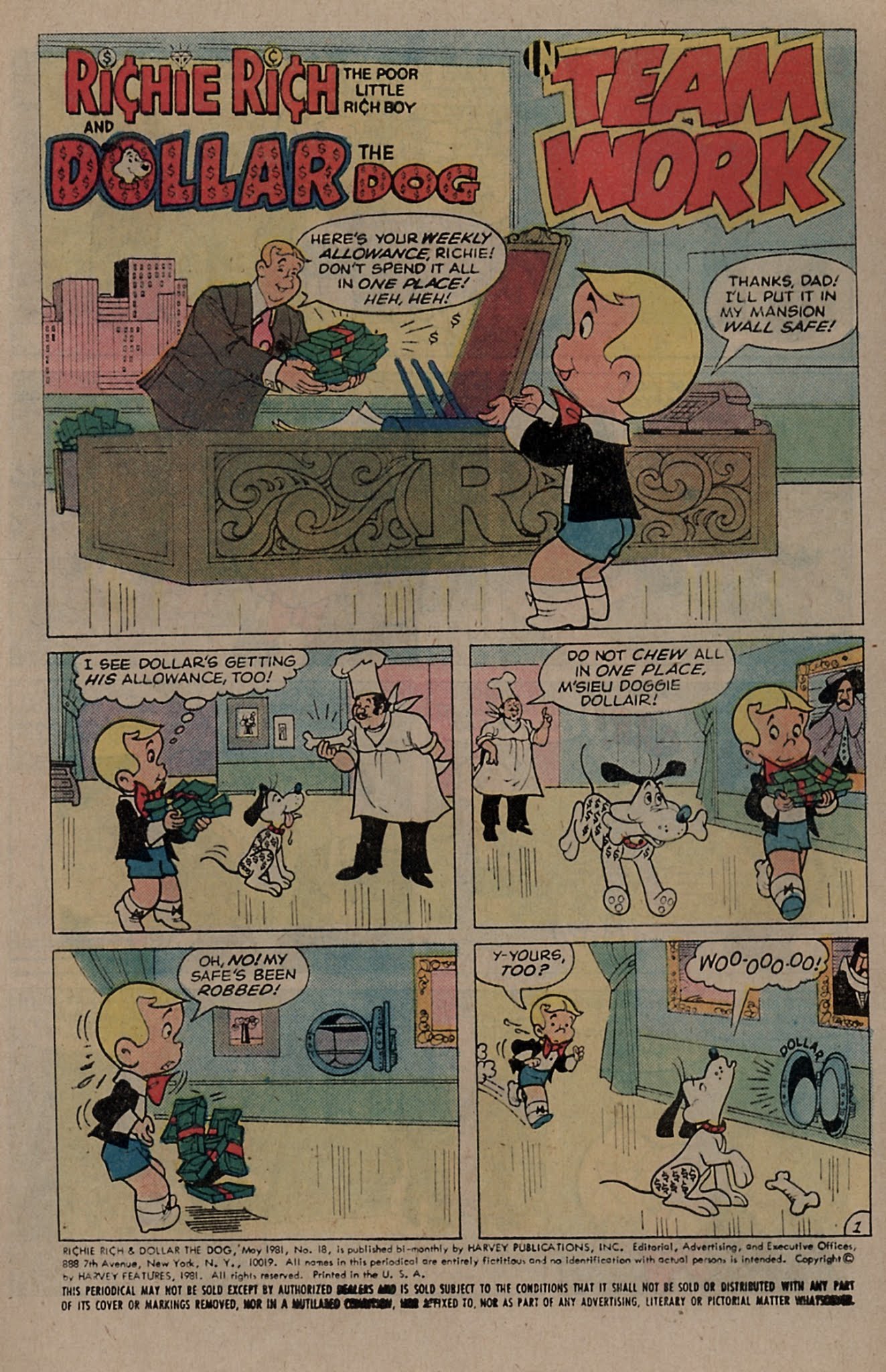 Read online Richie Rich & Dollar the Dog comic -  Issue #18 - 5