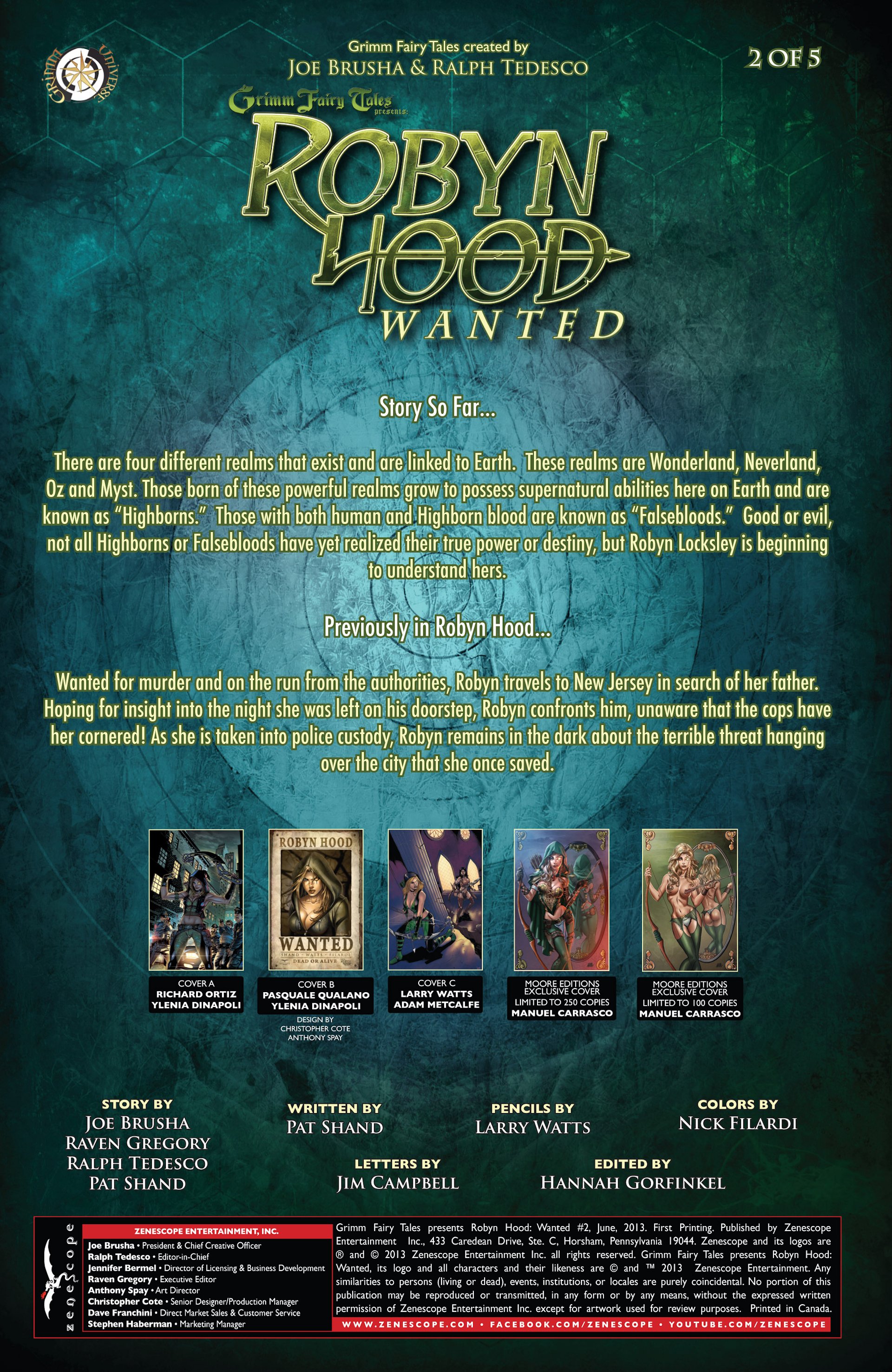 Read online Grimm Fairy Tales presents Robyn Hood: Wanted comic -  Issue #2 - 2