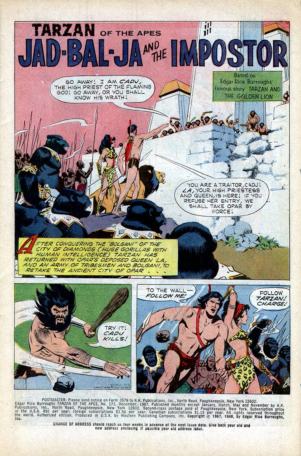 Read online Tarzan (1962) comic -  Issue #173 - 3