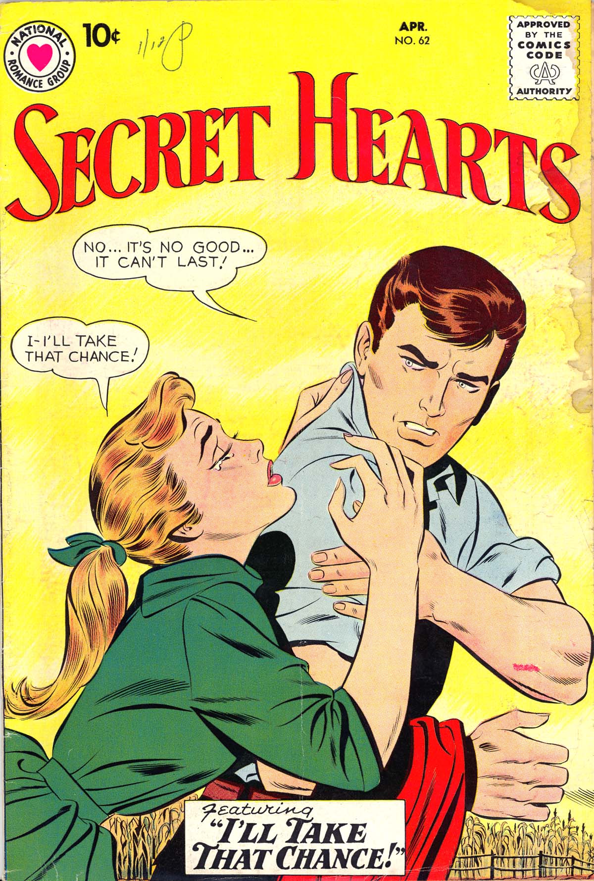 Read online Secret Hearts comic -  Issue #62 - 1