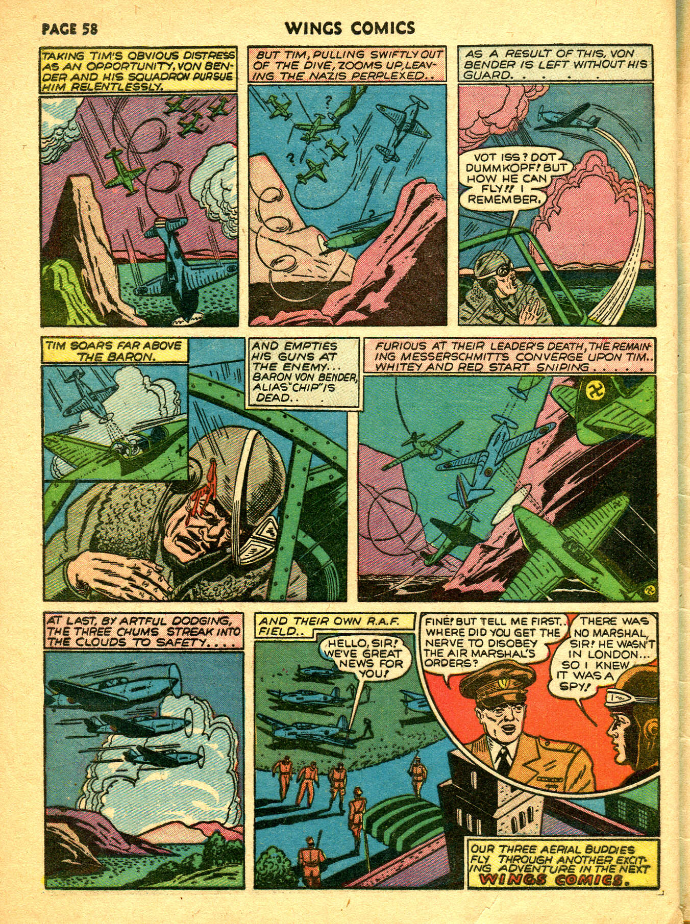 Read online Wings Comics comic -  Issue #7 - 60