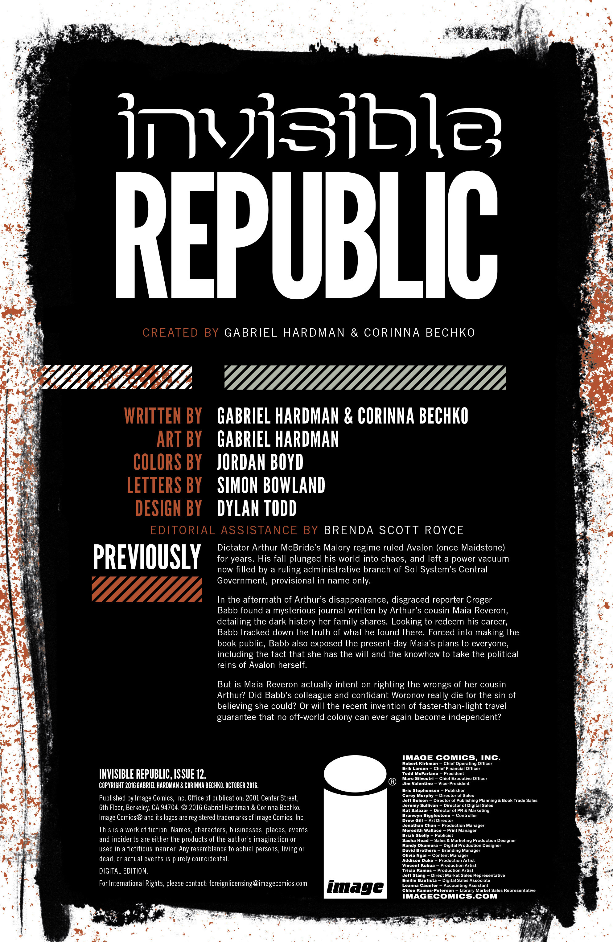 Read online Invisible Republic comic -  Issue #12 - 2