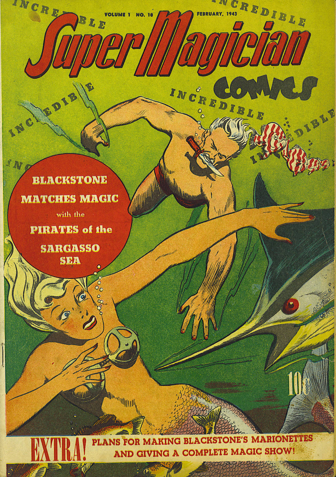 Read online Super-Magician Comics comic -  Issue #10 - 1