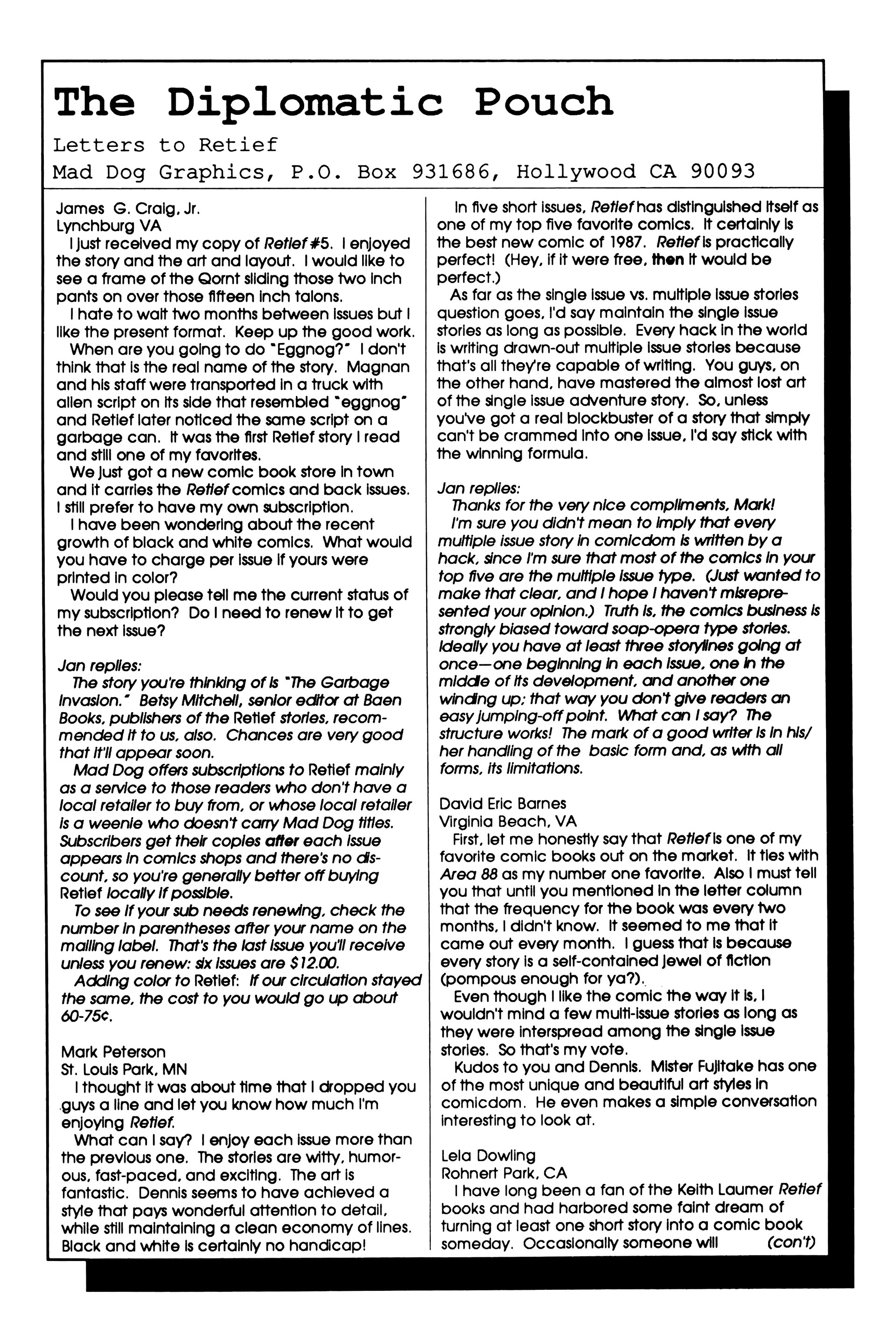 Read online Retief (1987) comic -  Issue #6 - 31
