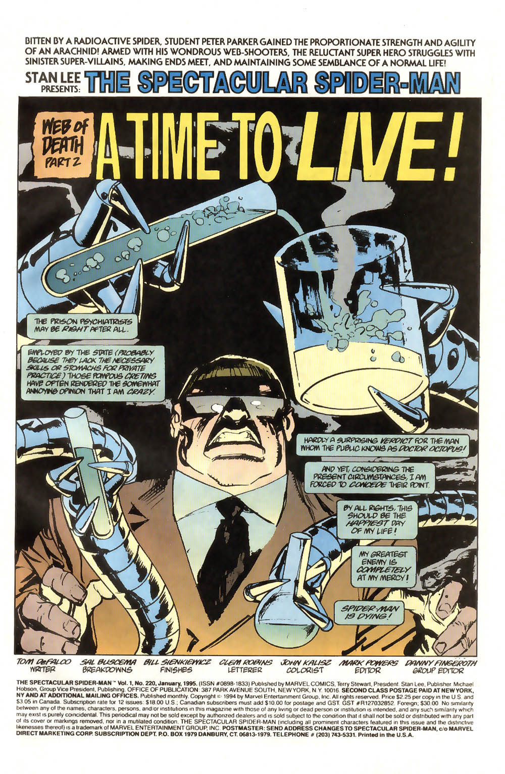 Read online The Spectacular Spider-Man (1976) comic -  Issue #220 - 2