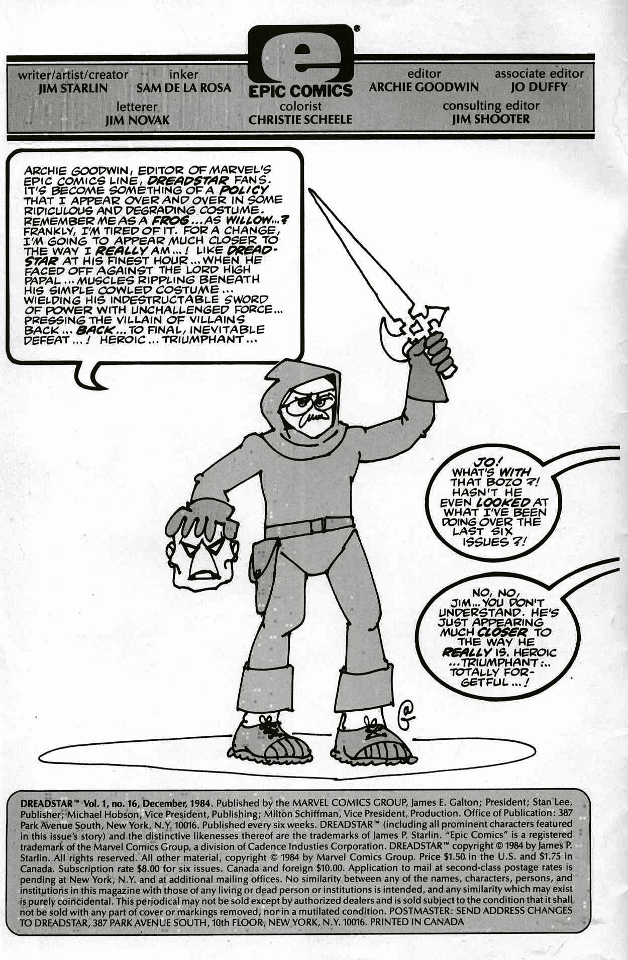 Read online Dreadstar comic -  Issue #16 - 2