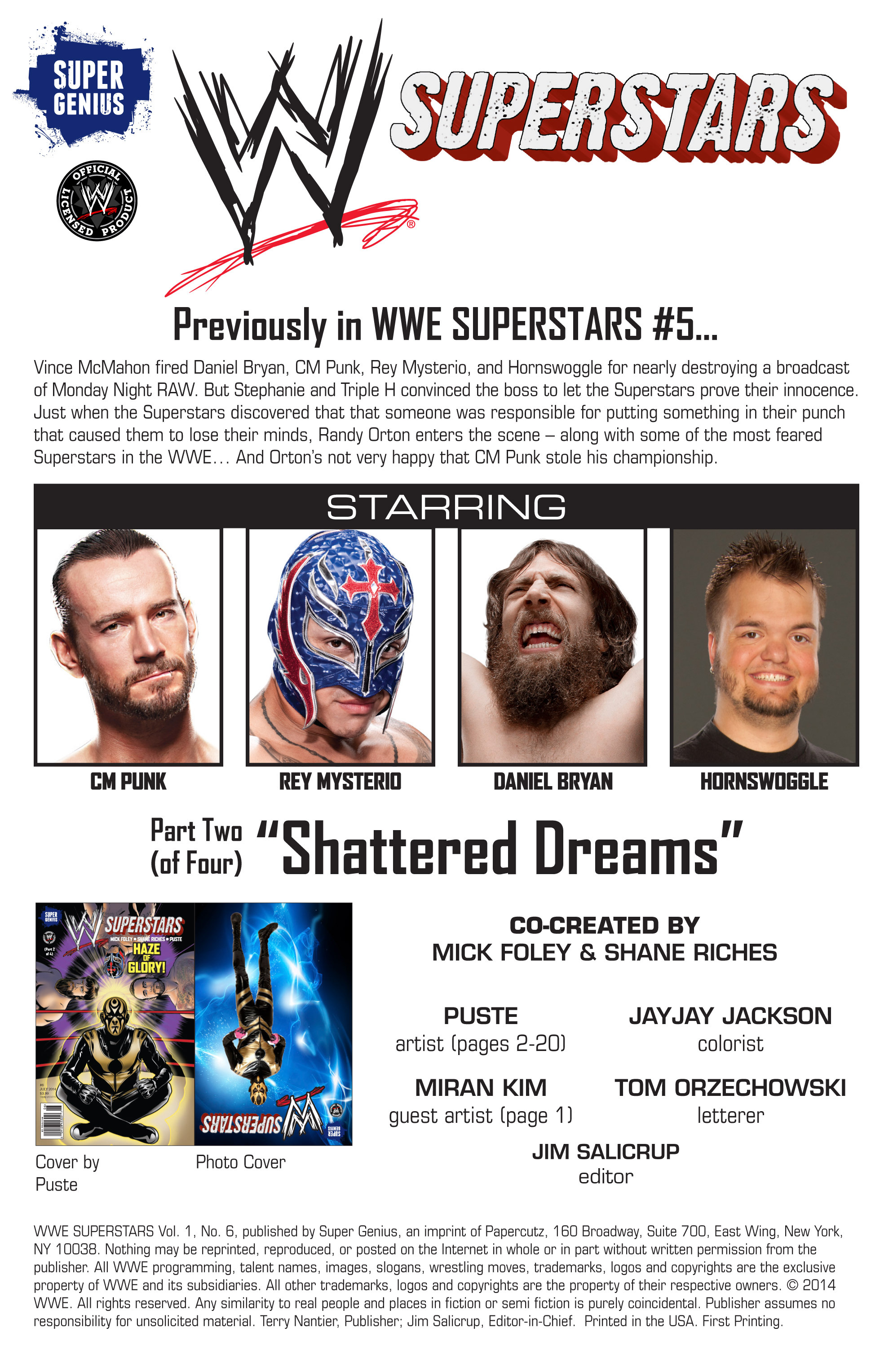 Read online WWE Superstars comic -  Issue #6 - 2