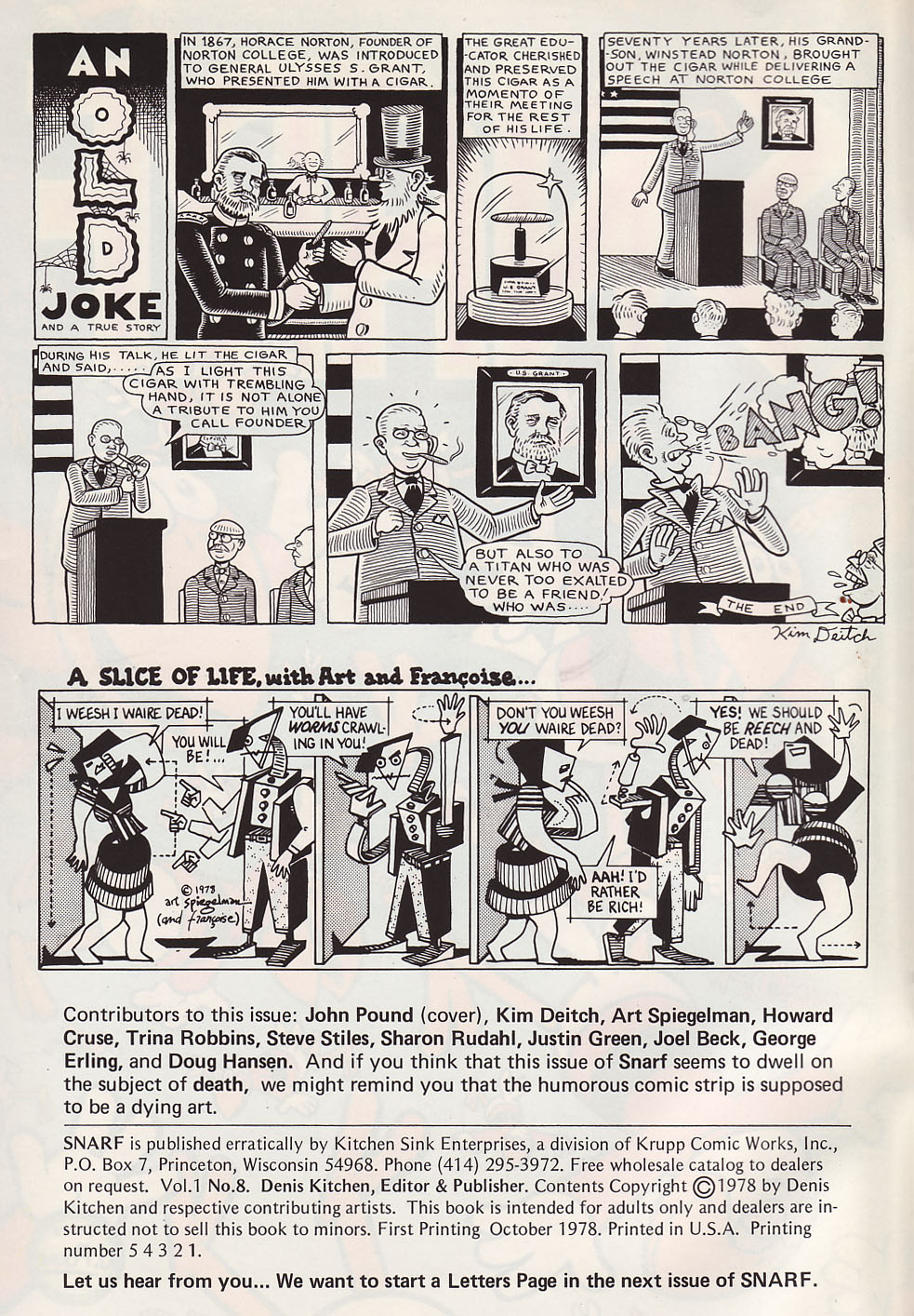 Read online Snarf comic -  Issue #8 - 2