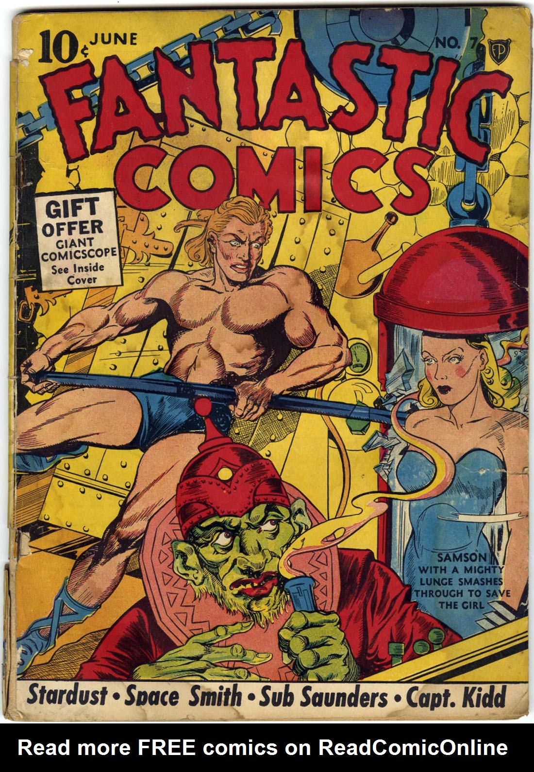 Read online Fantastic Comics comic -  Issue #7 - 1