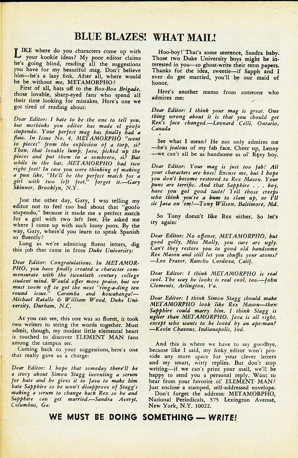 Read online Metamorpho comic -  Issue #6 - 33