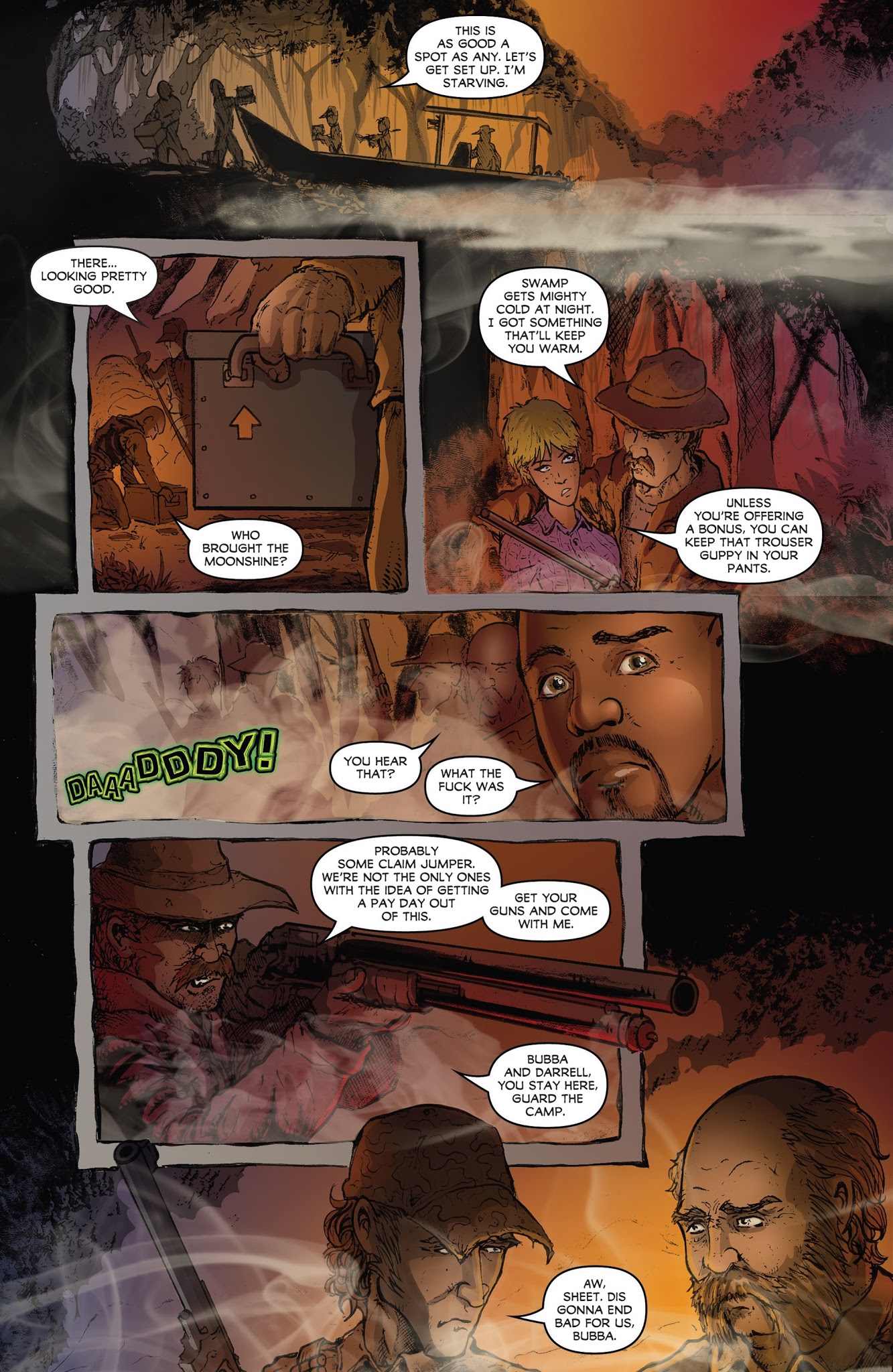 Read online Adam Green's Hatchet comic -  Issue #1 - 6