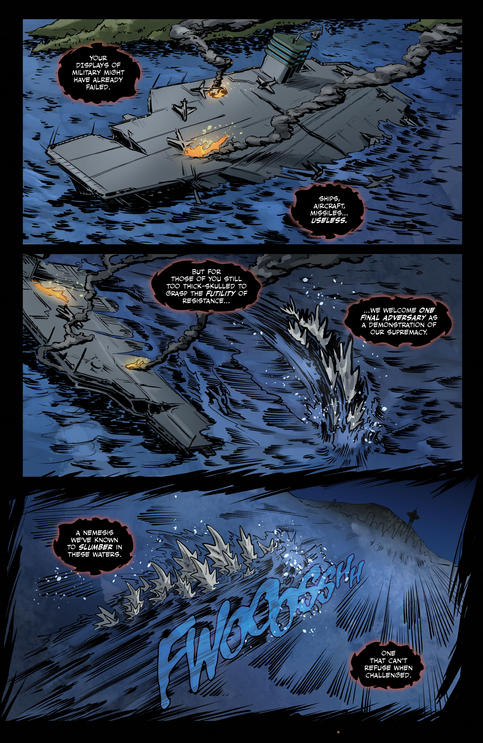 Read online Godzilla Rivals: Vs. Gigan comic -  Issue # Full - 7