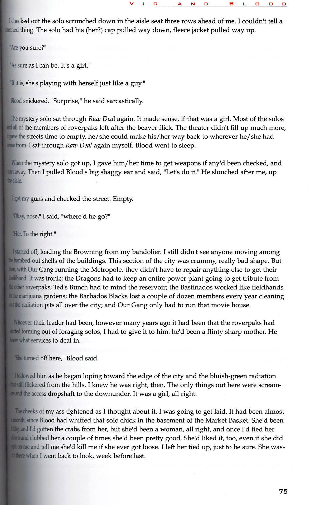 Read online Vic and Blood comic -  Issue # TPB - 76