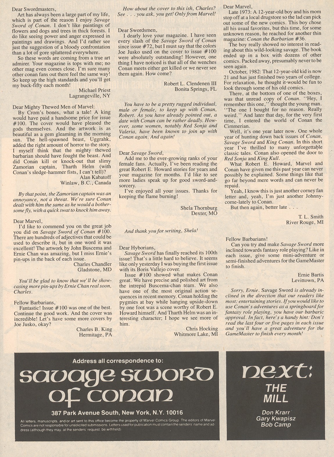 Read online The Savage Sword Of Conan comic -  Issue #104 - 5