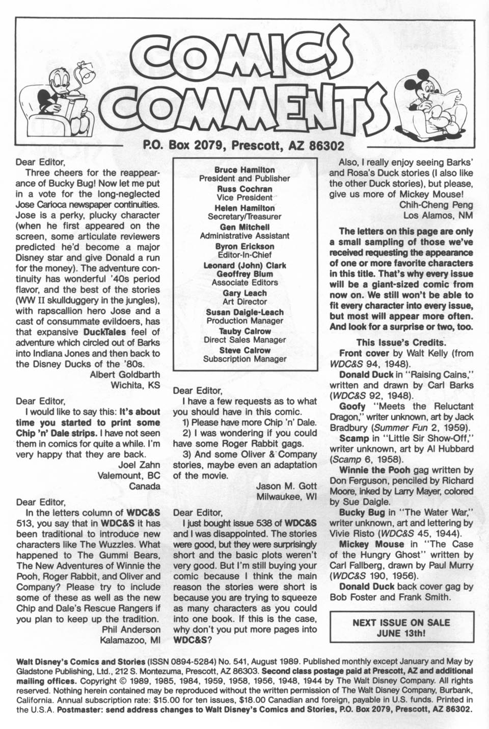 Read online Walt Disney's Comics and Stories comic -  Issue #541 - 2